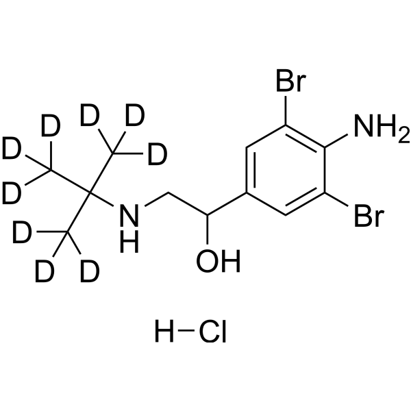 Brombuterol-d9 hydrochloride (Brombuterol d9 (hydrochloride)) 1353867-94-3